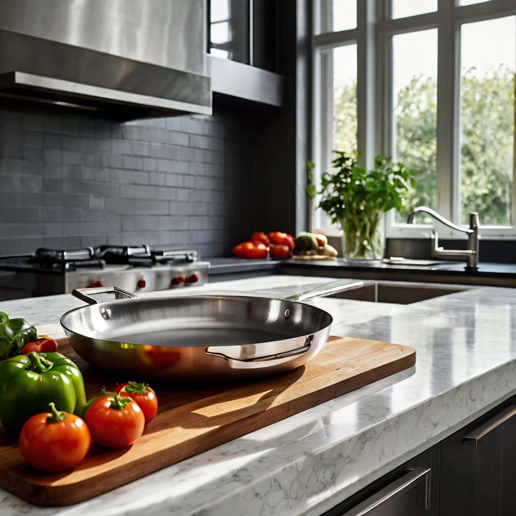 Stainless Steel Frying Pan